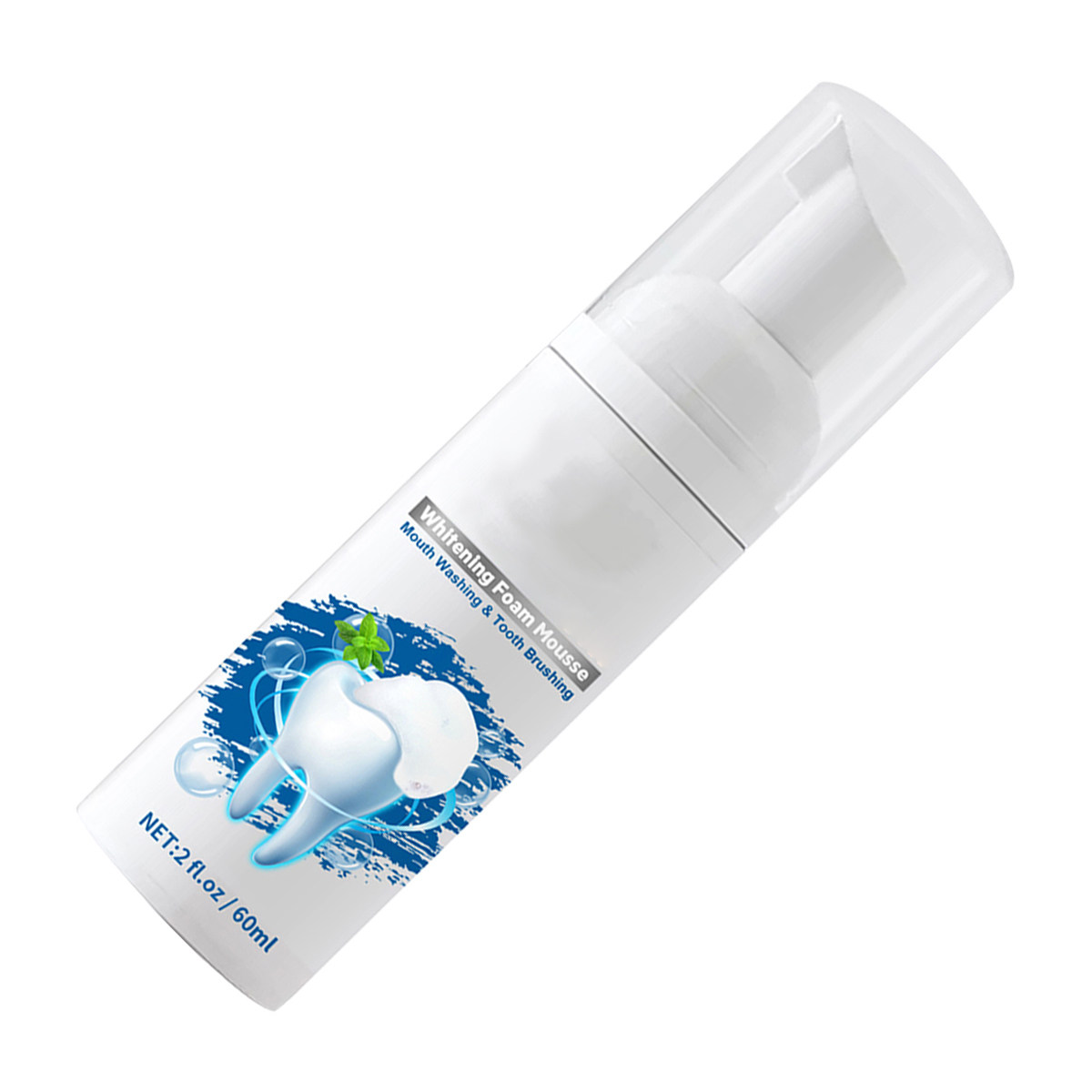 Teeth Whitening Foam Toothpaste - 60Ml Whitening Mousse Toothpaste Effective Foaming