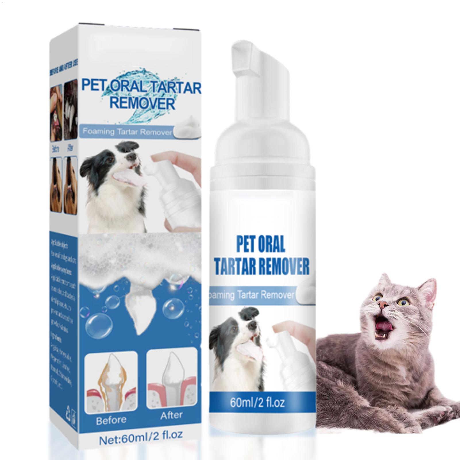 Teeth Whitening Foam Toothpaste - New 60ml Pets OralCare Foam Gentle