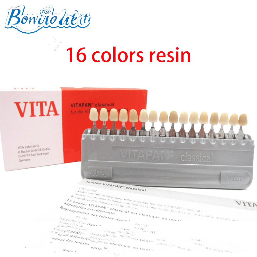 VITA 16 Colors Teeth Shade Gui - Teeth Whitening Shade Guide 评论和价格
