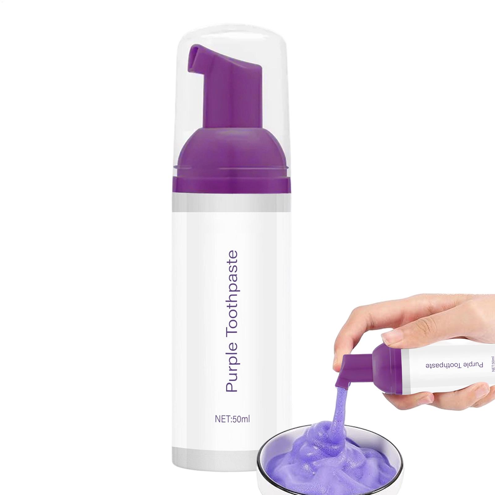 50ml Purple Whitening Toothpas - Teeth Whitening Foam Toothpaste 评论和价格