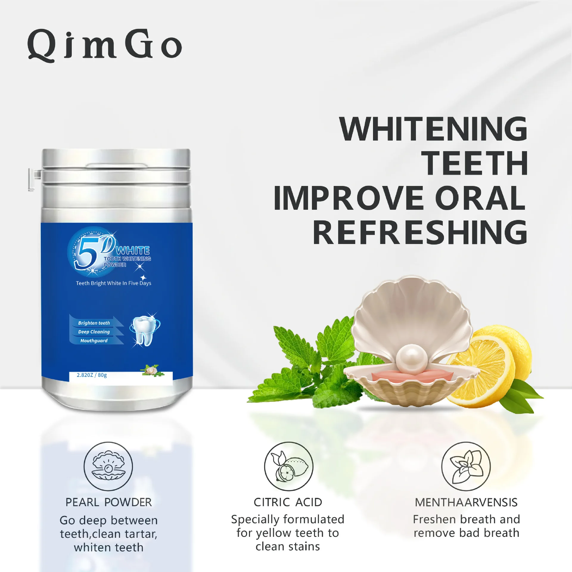 5D 80g Blue Enzyme Teeth White - Teeth Whitening Enzymes 评论和价格