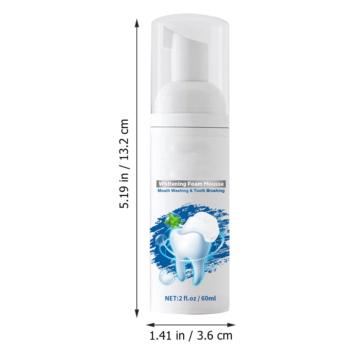 60Ml Whitening Mousse Toothpas - Teeth Whitening Foam Toothpaste 评论和价格