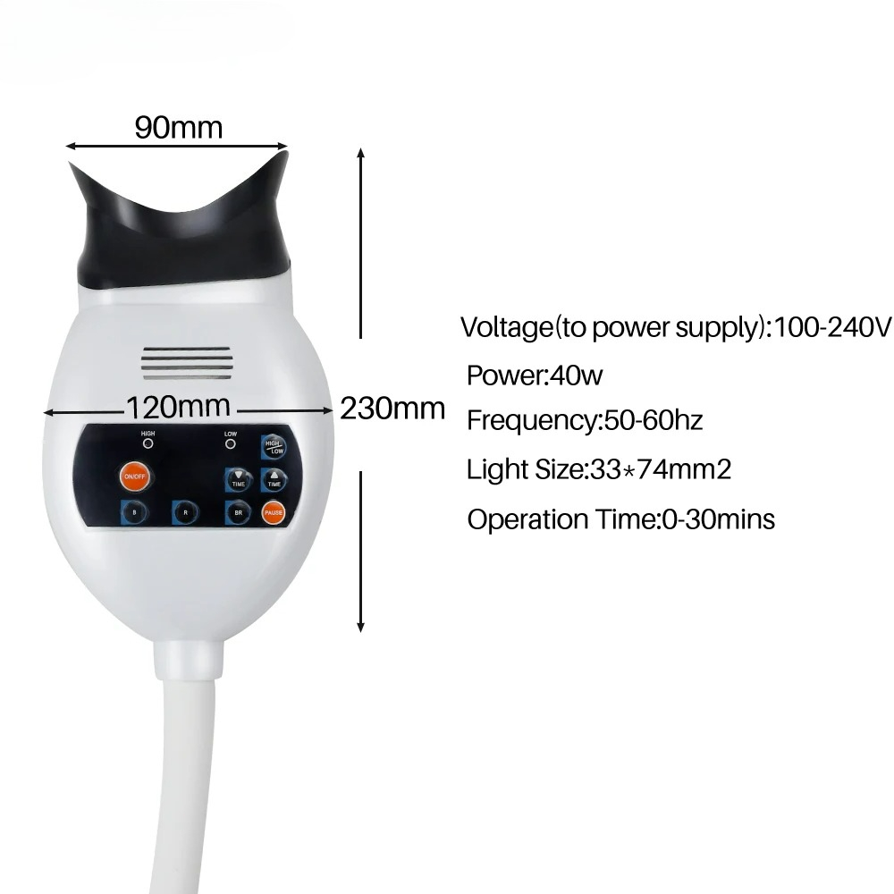 Adjustable 3 Colors LED Teeth  - Teeth Whitening Accelerator 评论和价格