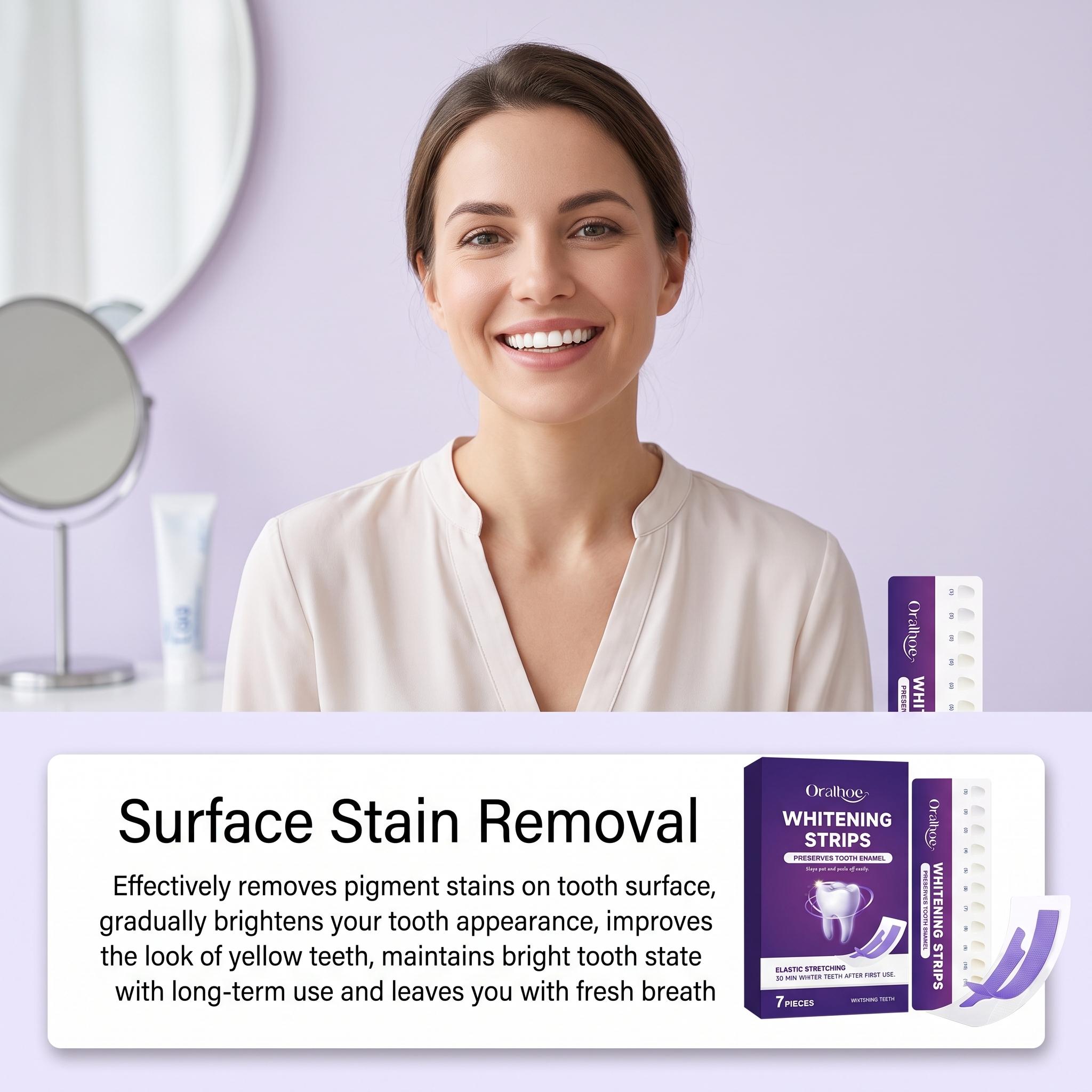 Purple Teeth Whitening Strips  - Teeth Whitening Shade Guide 评论和价格