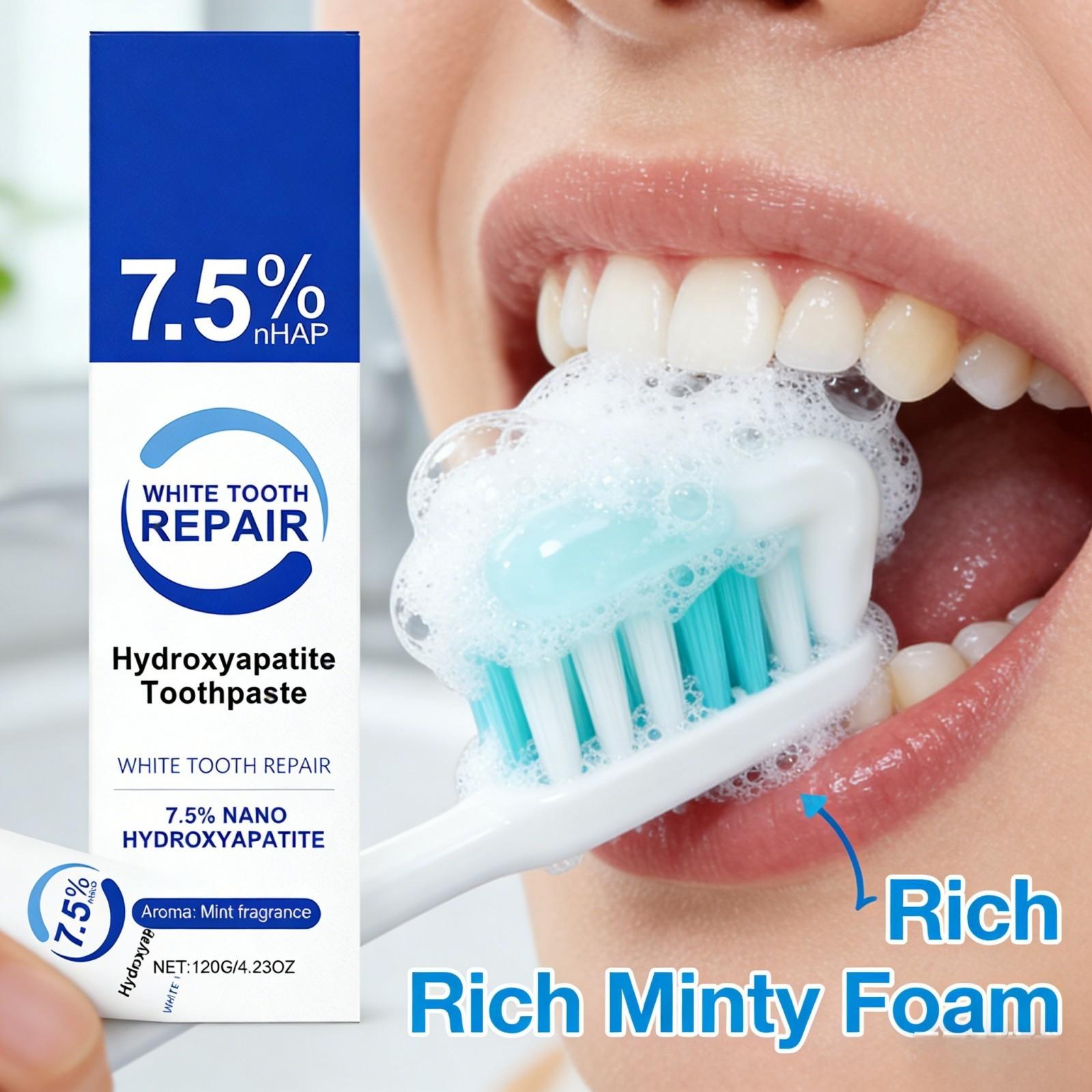 Nano Hydroxyapatite Toothpaste - Teeth Whitening Foam Toothpaste 评论和价格
