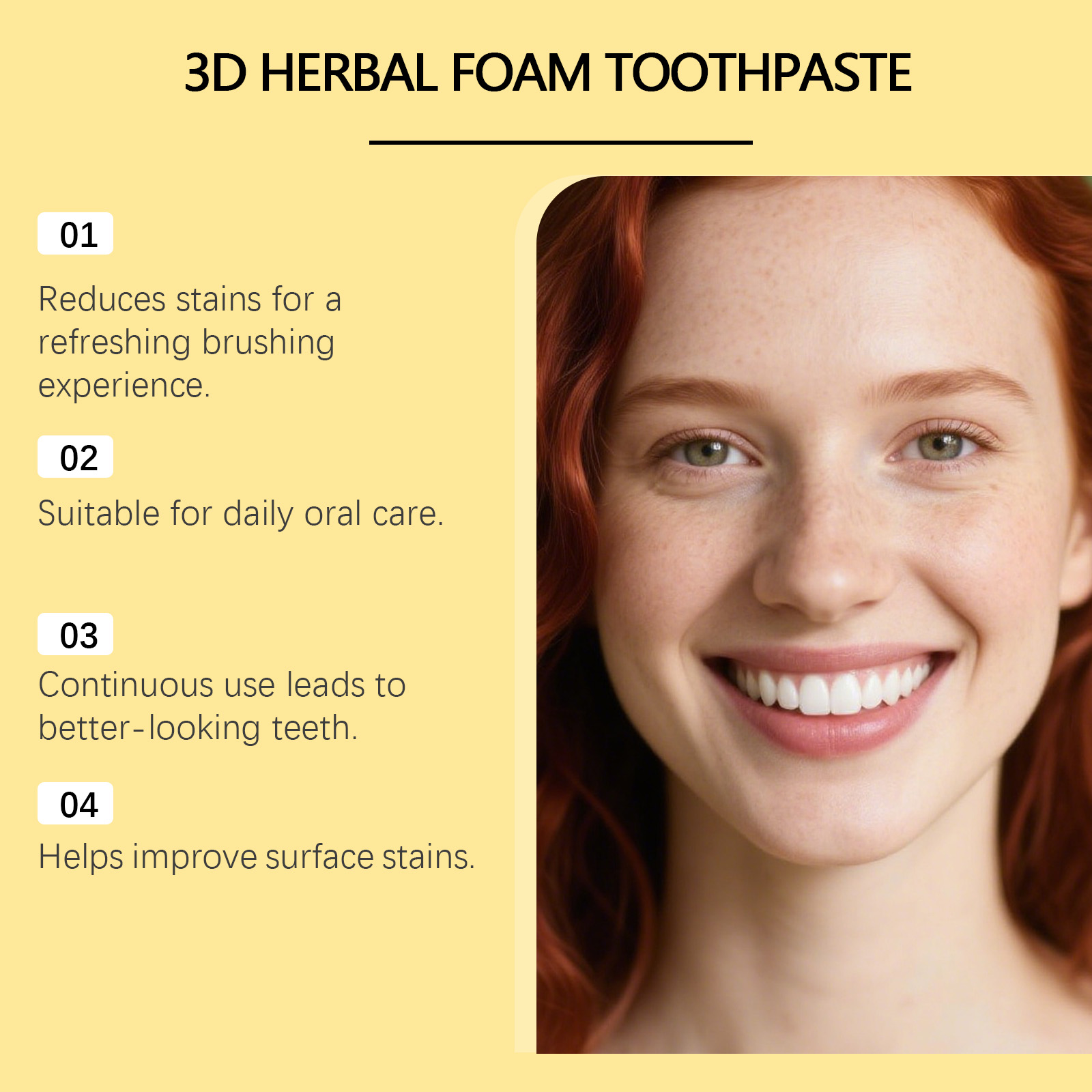 Herbal Toothpaste Organic Fluo - Teeth Whitening Foam Toothpaste 评论和价格